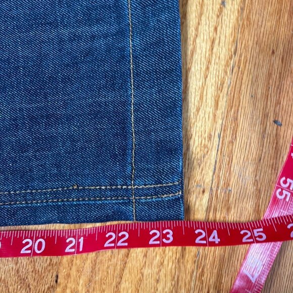 Dark Blue Wash Low Rise Jeans - Picture 5 of 7